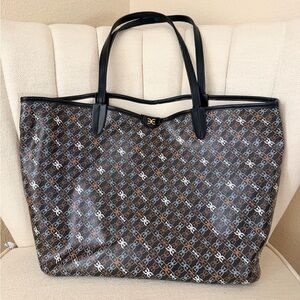 Sam Edelman Black and Brown Patterned Tote